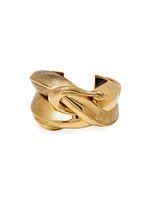 Goldtone Snake Cuff