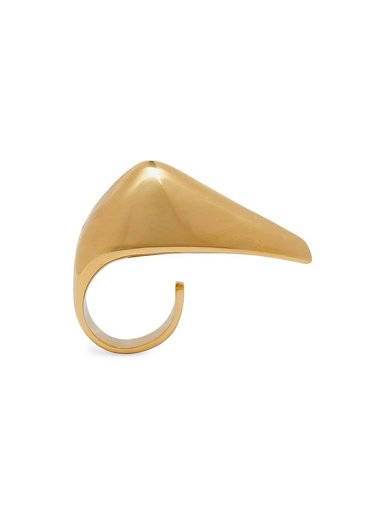 Goldtone Claw Ring