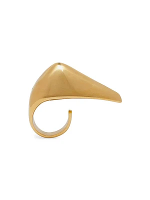 Goldtone Claw Ring