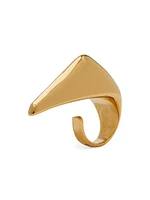 Goldtone Claw Ring