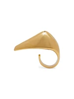 Goldtone Claw Ring