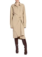 Delicks Cotton Gathered Shirtdress