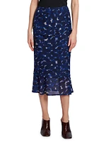 Homoa Polka Dot Mesh Skirt