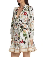 Alisa Wrap Godet Shirtdress