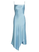 Harmony Asymmetric Satin Dress