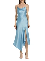 Harmony Asymmetric Satin Dress