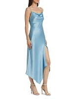 Harmony Asymmetric Satin Dress