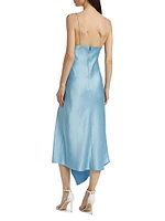 Harmony Asymmetric Satin Dress