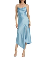 Harmony Asymmetric Satin Dress