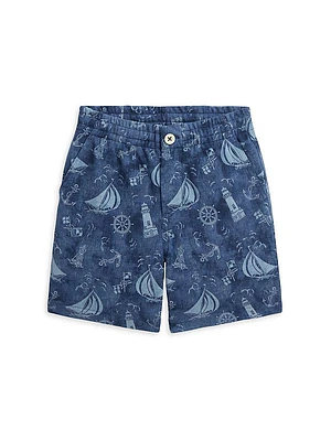 Little Boy's & Boy's Nautical Prepster Shorts