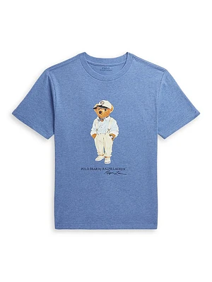 Little Boy's & Polo Bear Crewneck T-Shirt