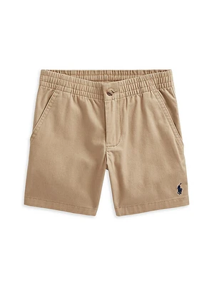 Little Boy's & Cotton Flat Front Shorts