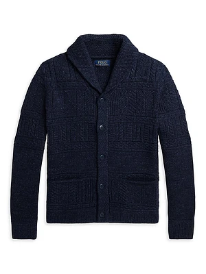 Little Boy's & Shawl Collar Cardigan