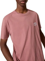 Cotton T-Shirt with V-Logo Signature Patch