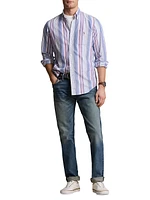 Striped Oxford Long-Sleeve Sport Shirt