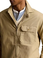 Cotton Zip-Front Overshirt