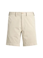 Twill Flat-Front Chino Shorts