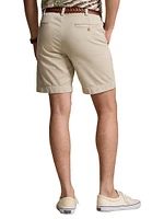 Twill Flat-Front Chino Shorts