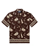 Printed Short-Sleeve Sport Shirt