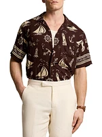 Printed Short-Sleeve Sport Shirt