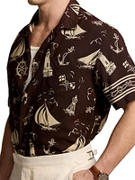 Printed Short-Sleeve Sport Shirt