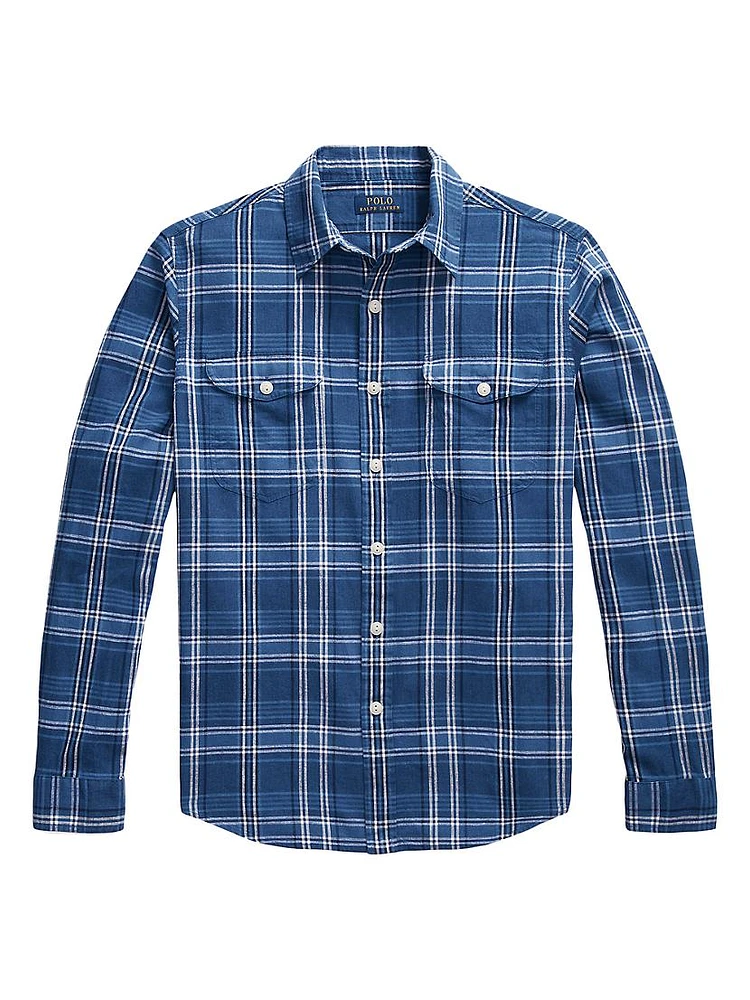 Check Long-Sleeve Sport Shirt