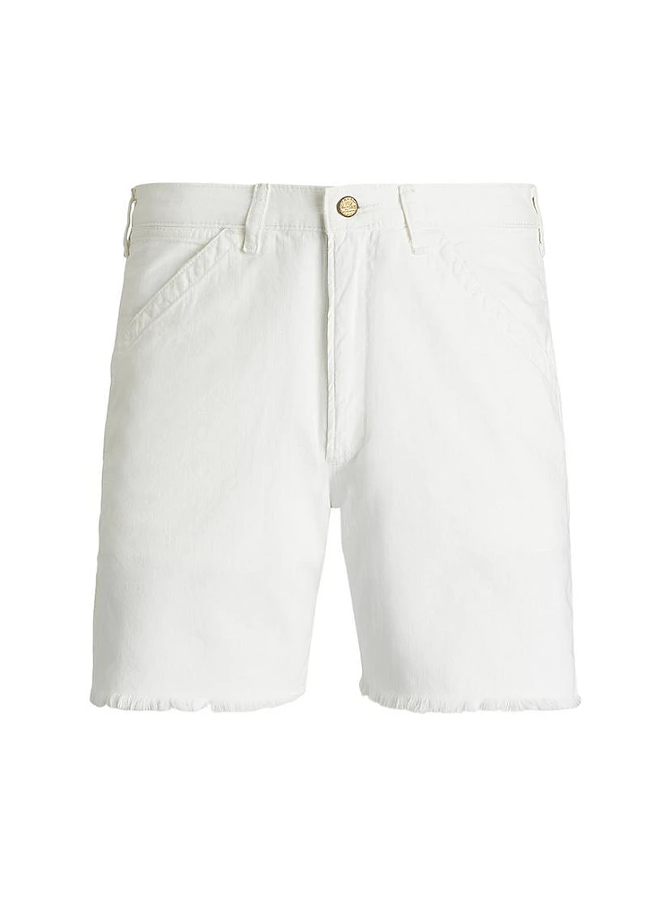 Cotton Flat-Front Shorts