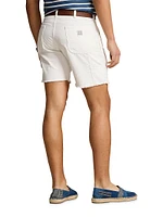 Cotton Flat-Front Shorts