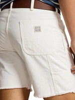 Cotton Flat-Front Shorts