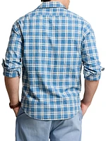 Plaid Two-Pocket Sport Shirt