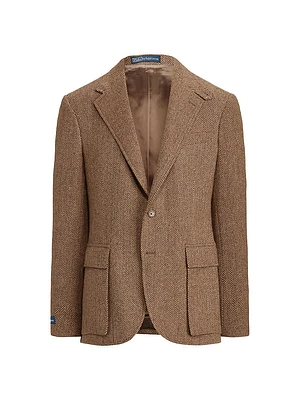 RL67 Herringbone Wool Two-Button Sport Coat