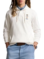 Half-Placket Jersey Hoodie