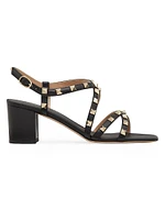 Rockstud Calfskin Sandals 60MM