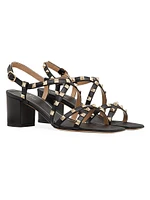 Rockstud Calfskin Sandals 60MM