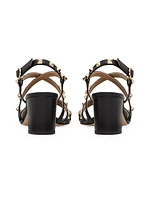 Rockstud Calfskin Sandals 60MM