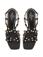 Rockstud Calfskin Sandals 60MM