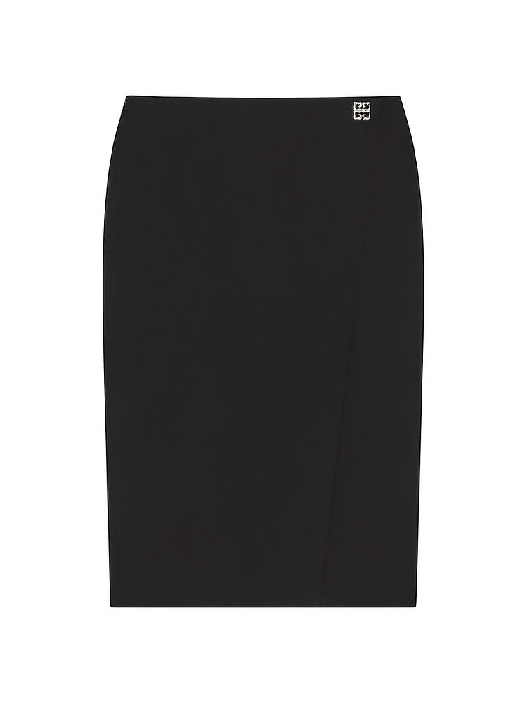 Skirt Wool with 4G Detail