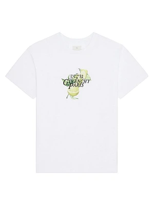 T-Shirt Cotton with Lemons Print