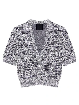 Cropped Cardigan 4G Tweed