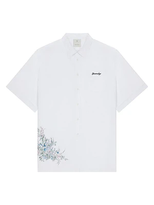 Shirt Poplin with Flowers