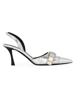 Voyou Slingbacks Laminated Leather