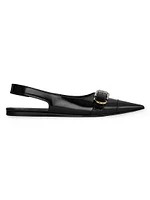 Voyou Flat Slingbacks Leather