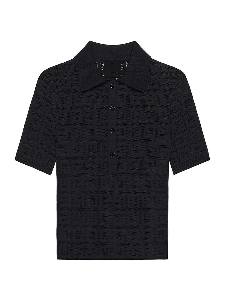 Slim Fit Polo 4G Jacquard