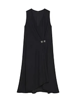 Dress with 4G Detail and Pleated