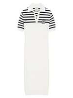 4G Striped Polo Dress