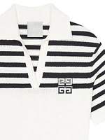 4G Striped Polo Dress