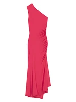 Asymmetric Draped Dress