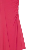 Asymmetric Draped Dress