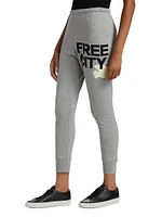 Logo Cotton Crop Sweatpants