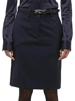 Wool Pencil Skirt